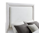 Acacia wood frame in distressed white finish