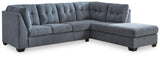 Marleton Denim 2-Piece Sleeper Sectional with Ottoman - image 3