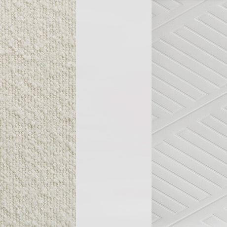 Marmore 64-inch Queen Panel Bed LED Headboard White view 9