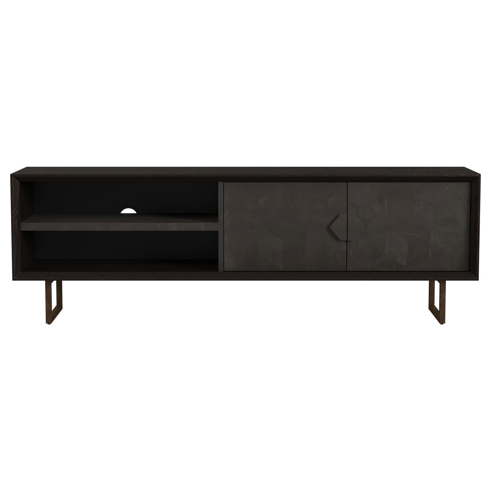 Marsden TV stand cable management hole detail