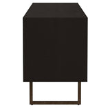 Marsden TV stand iron bracket legs close-up