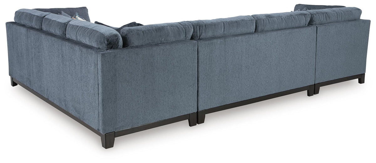 Maxon Place Navy Chenille 3-Piece Sectional with Chaise - image 3