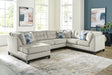 Maxon Place Stone Chenille 3-Piece Sectional with Chaise - image 1