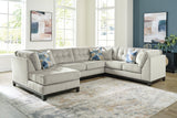 Maxon Place Stone Chenille 3-Piece Sectional with Chaise - image 1