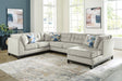 Maxon Place Stone Chenille 3-Piece Sectional with Chaise - image 1