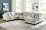 Maxon Place Stone Chenille 3-Piece Sectional with Chaise - image 1