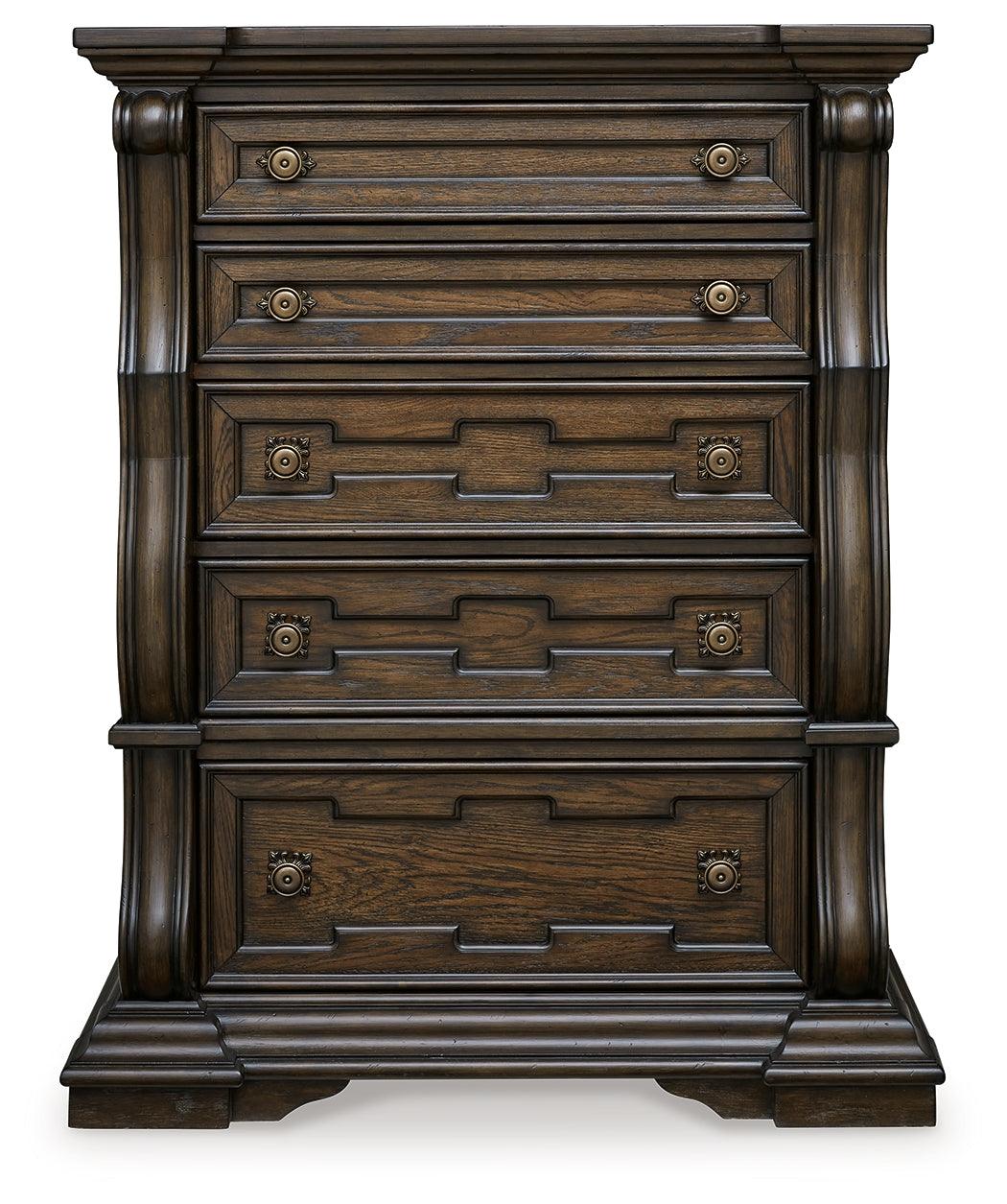 Maylee Chest drawers fully open showing interior