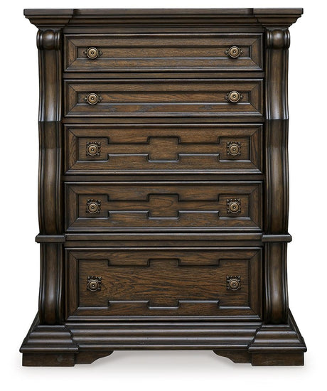 Maylee Chest drawers fully open showing interior