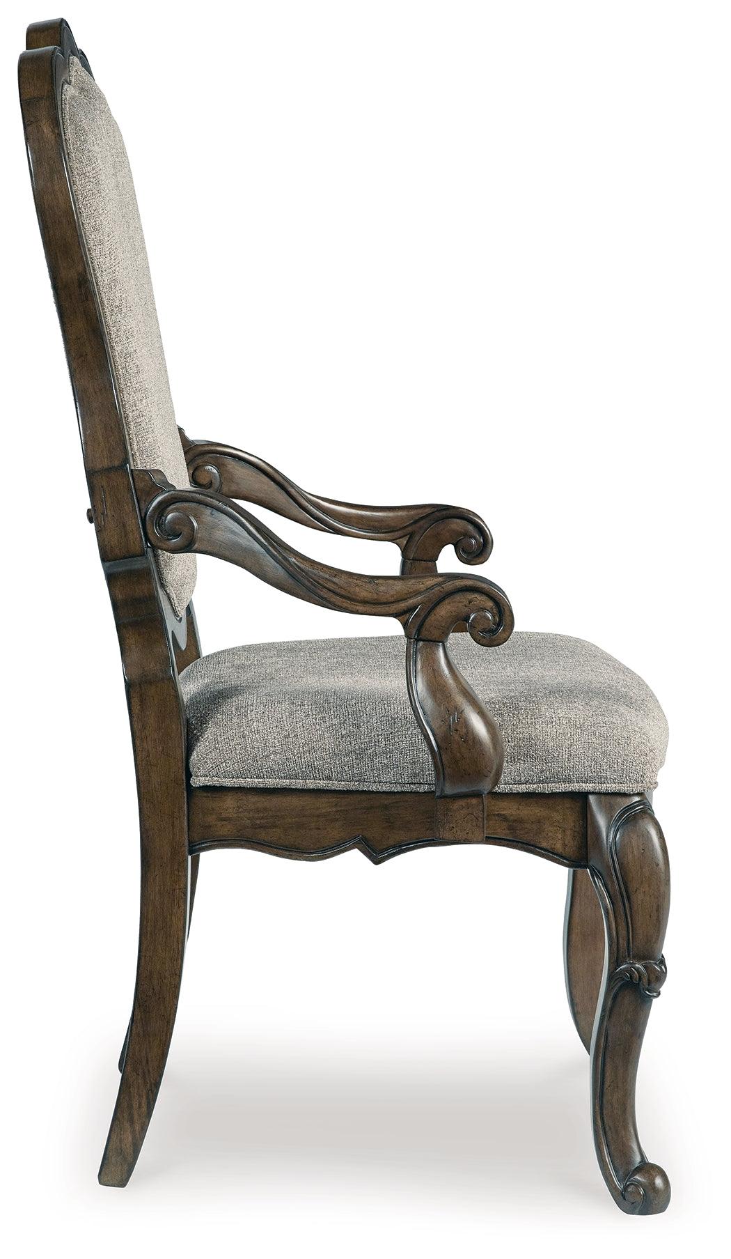 Maylee dining arm chair wooden frame and legs detail