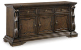 Maylee Dining Buffet side angle showing drawers