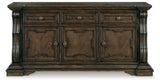 Maylee Buffet drawer close-up with felt lining