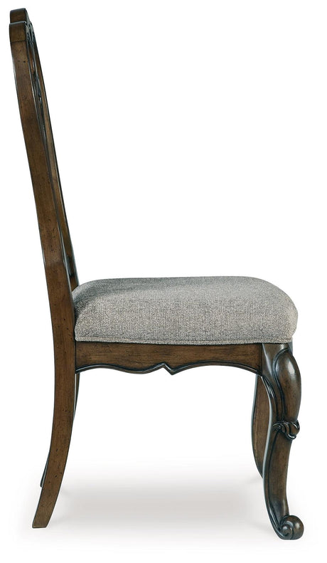 Maylee dining chair cushioned seat detail