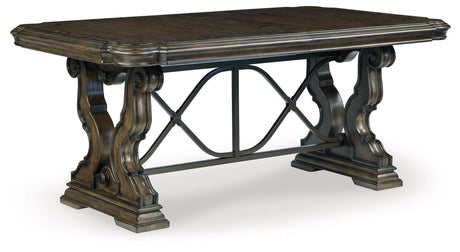 Maylee Table shaped metal stretcher detail
