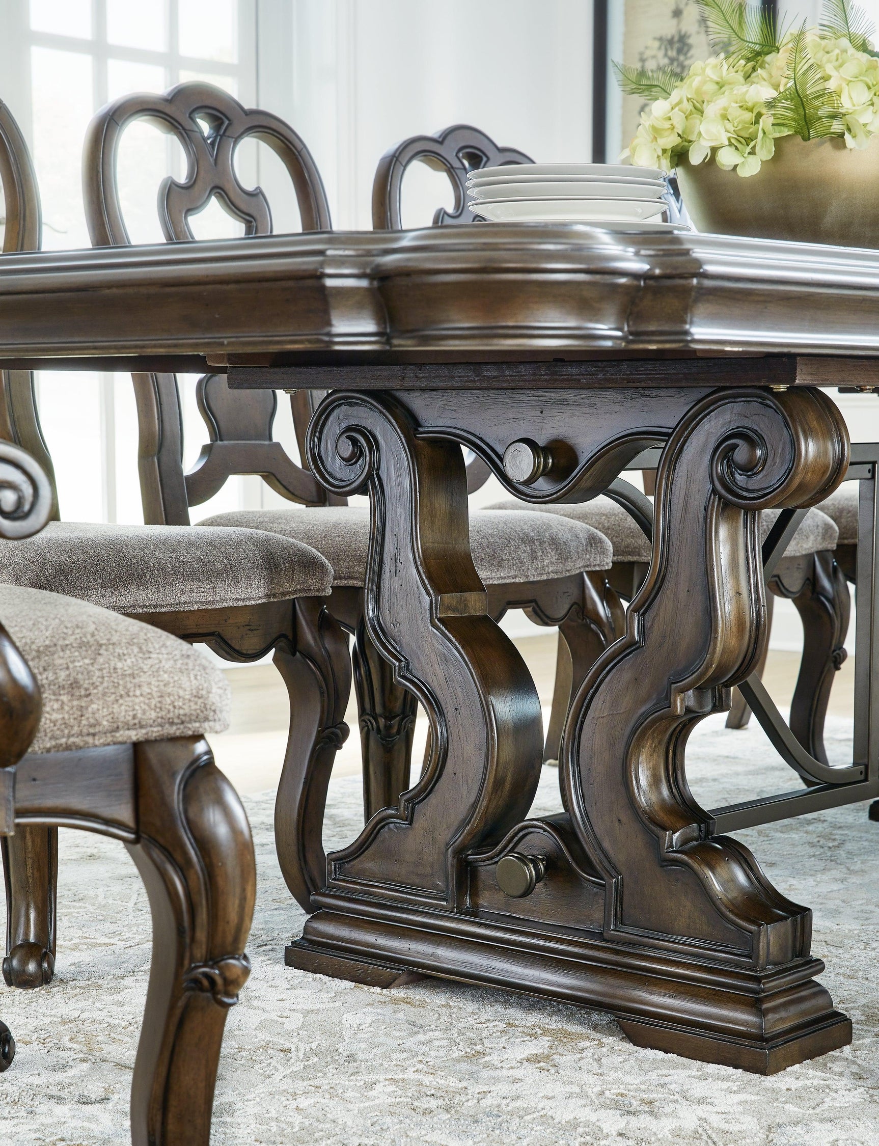 Maylee Dining Table from corner angle
