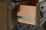 Maylee Dark Brown Dresser And Mirror - Ella Furniture