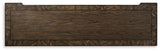 Maylee Dark Brown Dresser top drawer felt lining