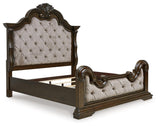 Maylee bed footboard and side view