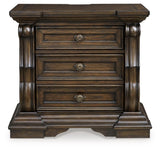 Maylee Nightstand detailing on drawers