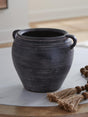 Meadie Distressed Black Vase from Decor Furniture