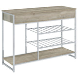 Drawer opened revealing smooth metal glide