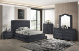 Micah Upholstered Bedroom Set with Henley Grey Premium Corduroy view 2