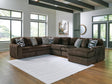 Midnight-Madness Chocolate 6-Piece Sectional with Chaise - image 1