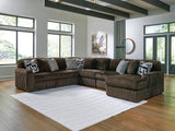 Midnight-Madness Chocolate 6-Piece Sectional with Chaise - image 1