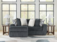 Midnight-Madness Gunmetal 2-Piece Sectional with Chaise from Decor Furniture