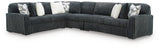 Midnight-Madness Gunmetal 4-Piece Sectional from Decor Furniture