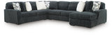 Midnight-Madness Gunmetal 4-Piece Sectional with Chaise - image 2
