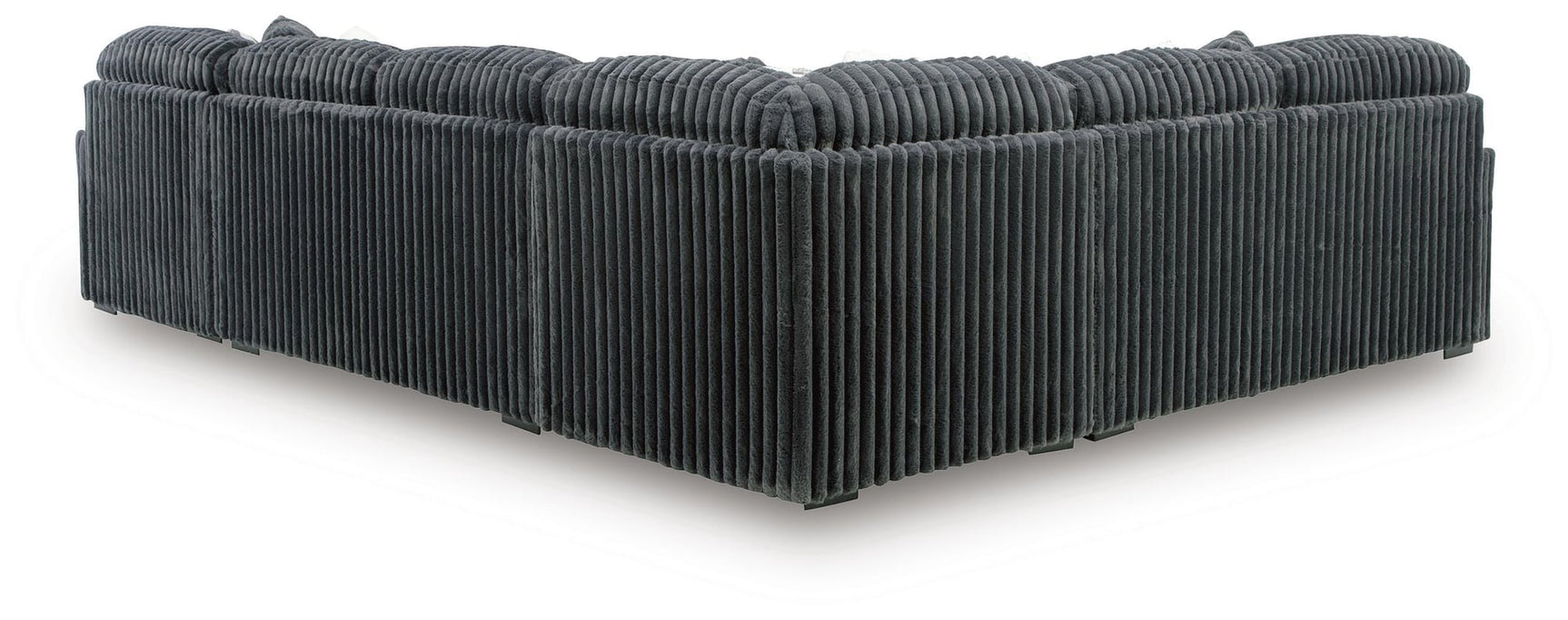 Midnight-Madness Gunmetal 4-Piece Sectional with Chaise - image 3