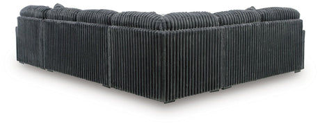 Midnight-Madness Gunmetal 4-Piece Sectional with Chaise - image 3