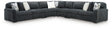 Midnight-Madness Gunmetal 5-Piece Sectional from Decor Furniture