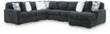 Midnight-Madness Gunmetal 6-Piece Sectional with Chaise from Decor Furniture