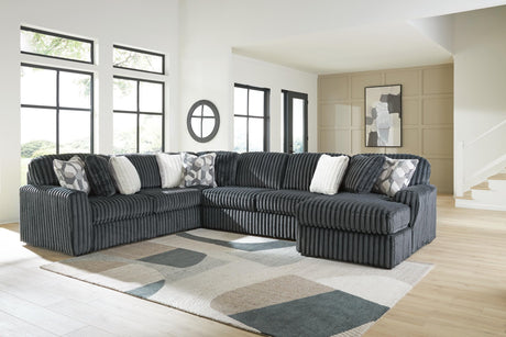 Midnight-Madness Gunmetal 6-Piece Sectional with Chaise - image 1