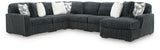 Midnight-Madness Gunmetal 6-Piece Sectional with Chaise - image 2