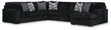 Midnight-Madness Onyx 6-Piece Sectional with Chaise - image 2