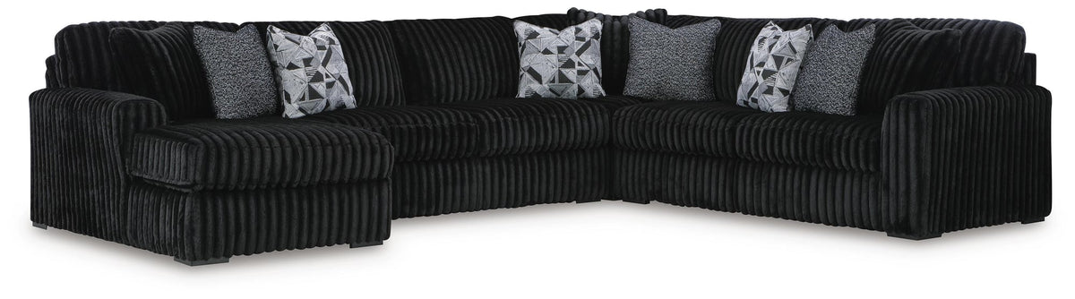 Midnight-Madness Onyx 6-Piece Sectional with Chaise - image 2