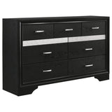 Bedroom setting of Miranda Black Storage Bedroom Set