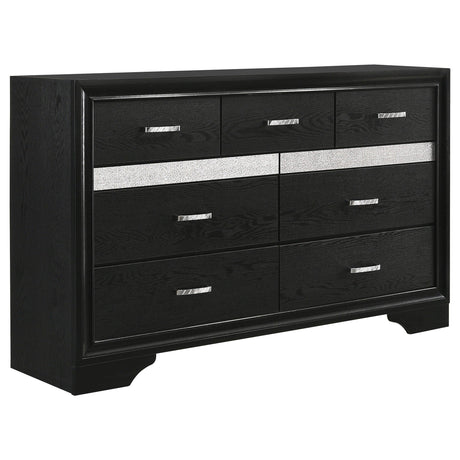 Bedroom setting of Miranda Black Storage Bedroom Set