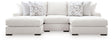 Misty-Lakes Chalk 3-Piece Double Chaise Sectional from Decor Furniture