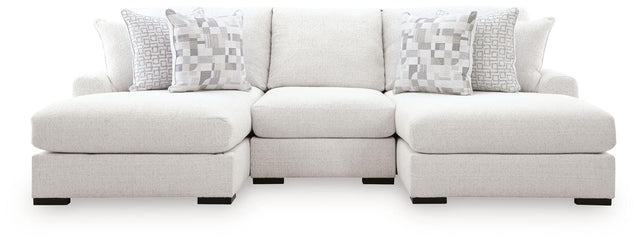 Misty-Lakes Chalk 3-Piece Double Chaise Sectional from Decor Furniture