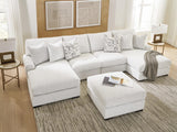 Misty-Lakes Chalk 4-Piece Double Chaise Sectional room view