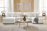 Misty-Lakes Chalk 4-Piece Double Chaise Sectional view 3