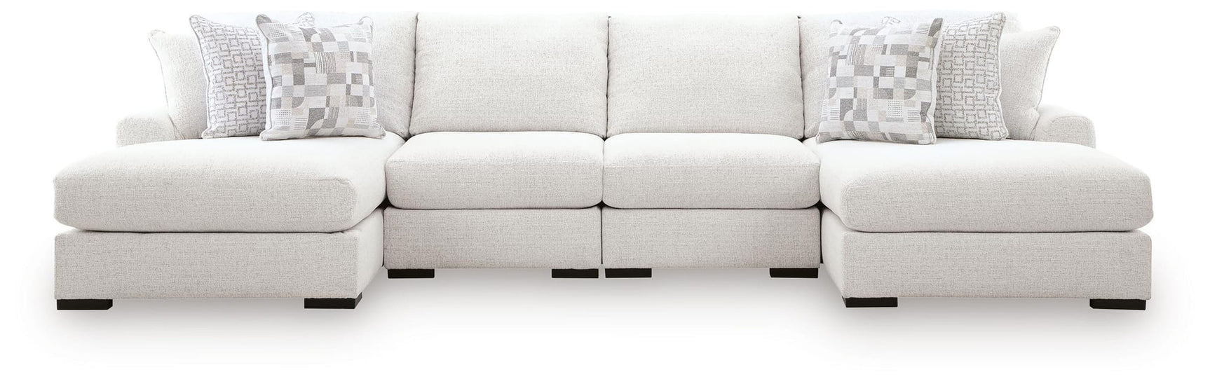 Misty-Lakes Chalk 4-Piece Double Chaise Sectional view 6