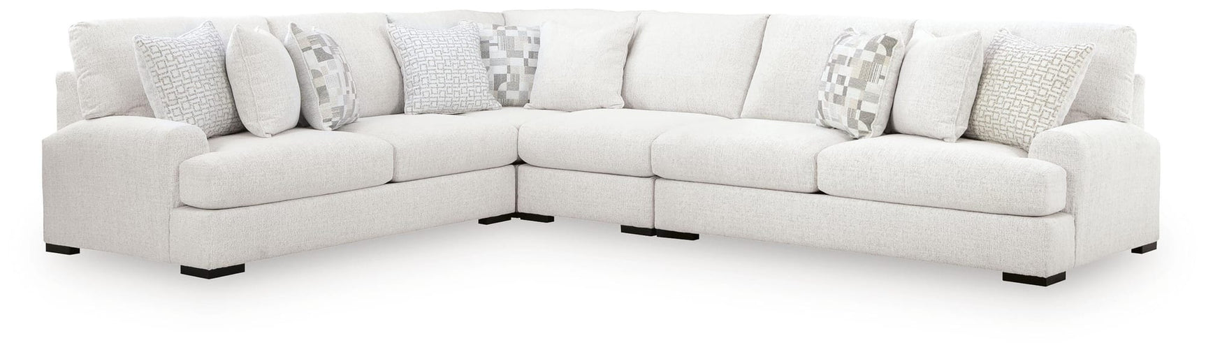 Misty-Lakes Chalk 4-Piece Sectional from Decor Furniture