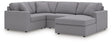Modmax Granite Performance Fabric,Next-Gen Nuvella™ 4-Piece Sectional with Chaise - image 1