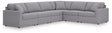 Modmax Granite Performance Fabric,Next-Gen Nuvella™ 6-Piece Sectional - image 1