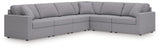 Modmax Granite Performance Fabric,Next-Gen Nuvella™ 6-Piece Sectional - image 1