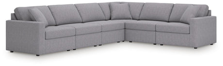 Modmax Granite Performance Fabric,Next-Gen Nuvella™ 6-Piece Sectional - image 1